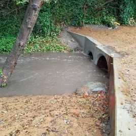Inlet End during flooding
