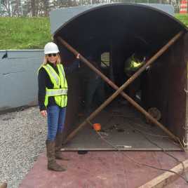 WENDY WALKER WITH PEDESTRIAN CROSSING CULVERT LINER