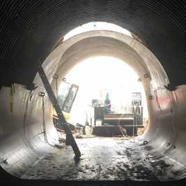 CULVERT LINER DESIGNED FOR TRUCK PASSAGE