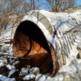 COMPLETED OUTLET END