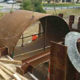Off Loading a truck directly into pit.