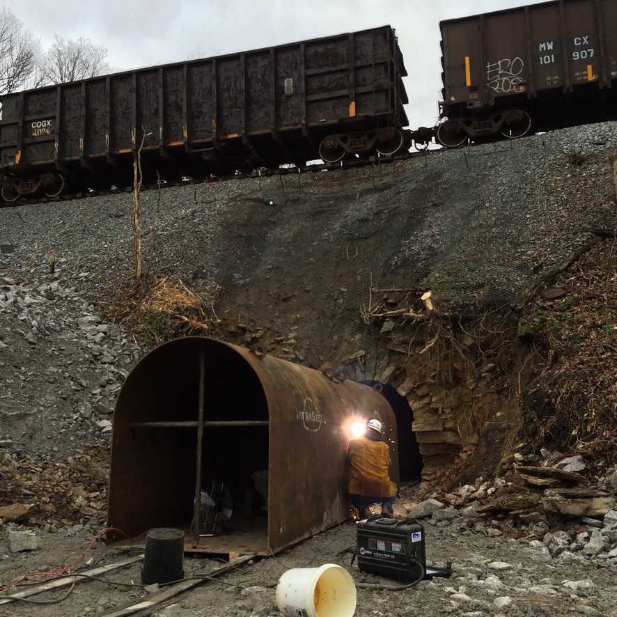 culvert liner under train tracks